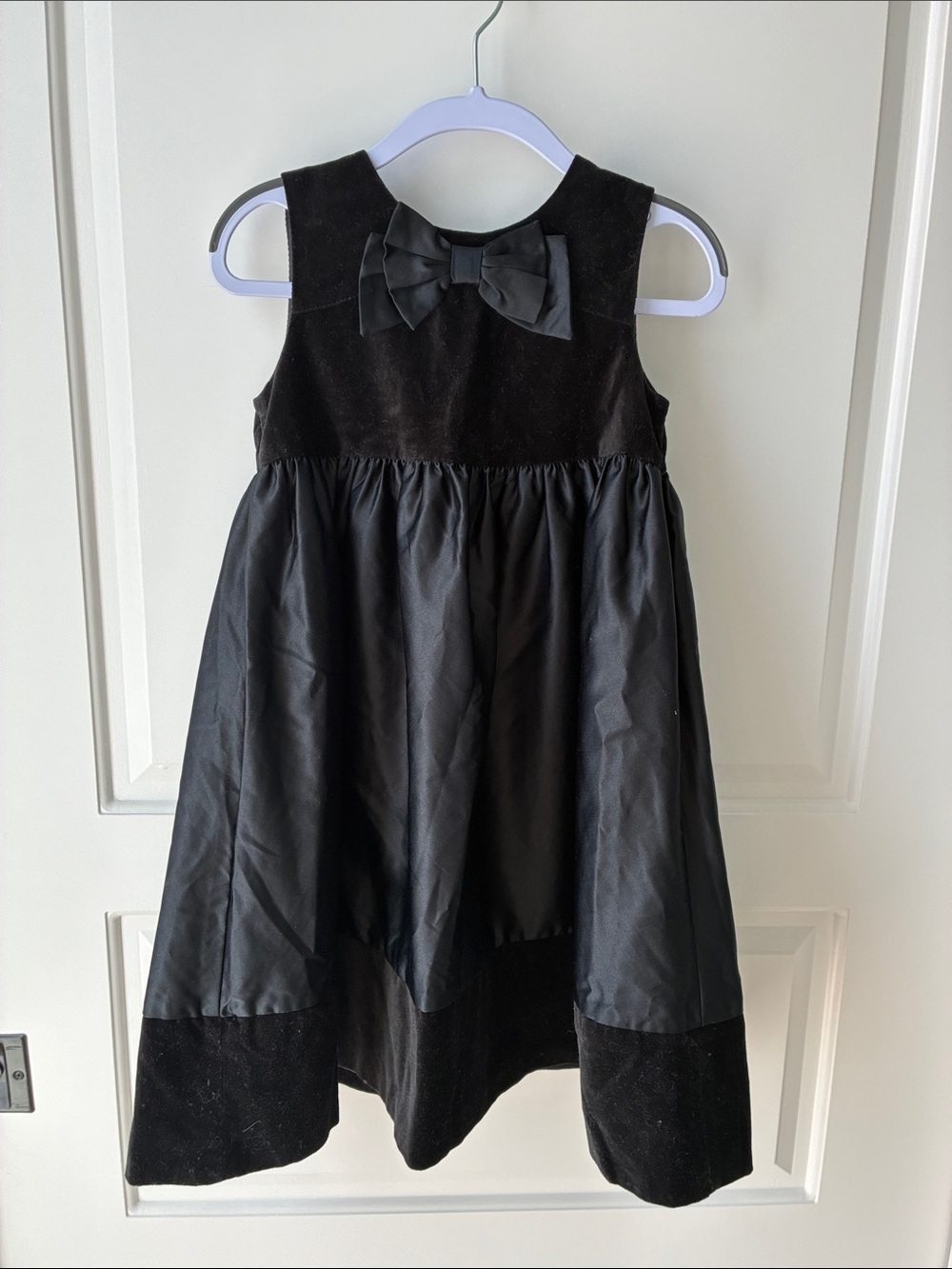 Carter's Black Velour Sleeveless Holiday Dress- Size 4